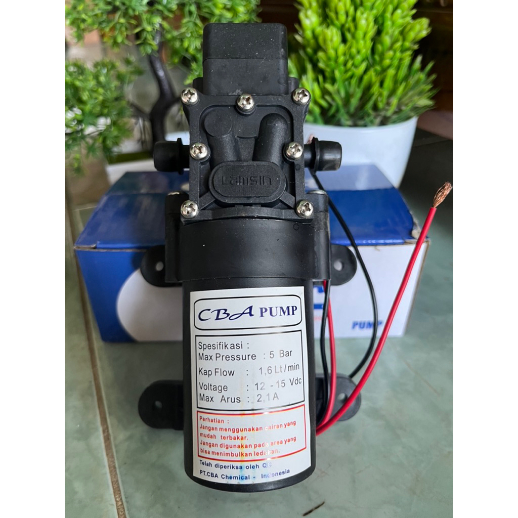 Dinamo Sprayer Elektrik CBA Original Pompa Elektrik 12 V Premium Soket-Soket