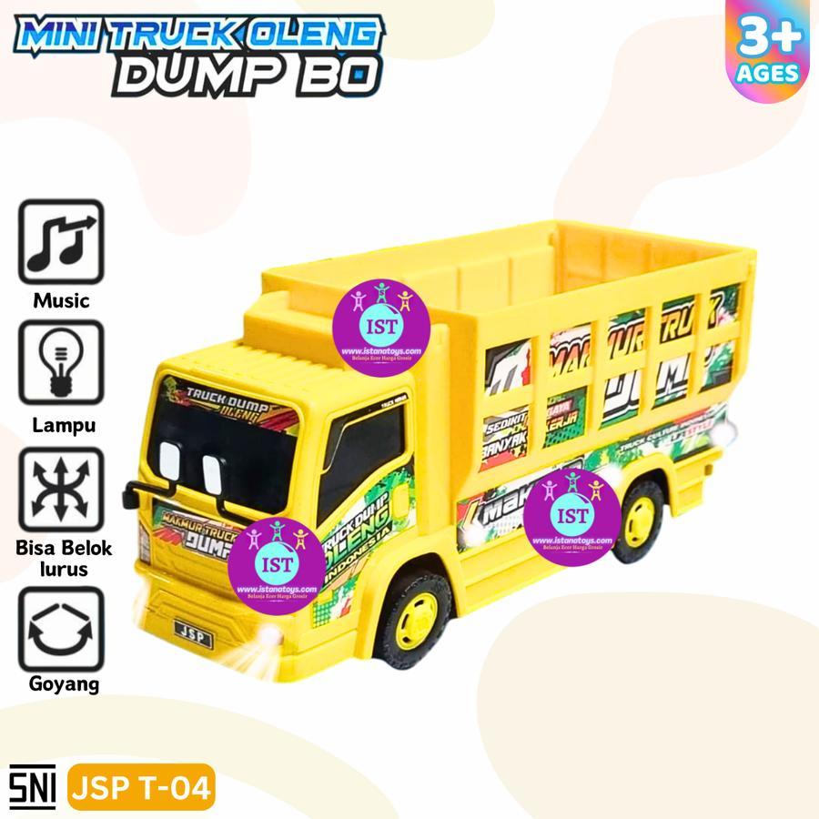 COM Mainan Anak Basuri Mini Truck Oleng DUMP TRUCK JSP Kode T-04