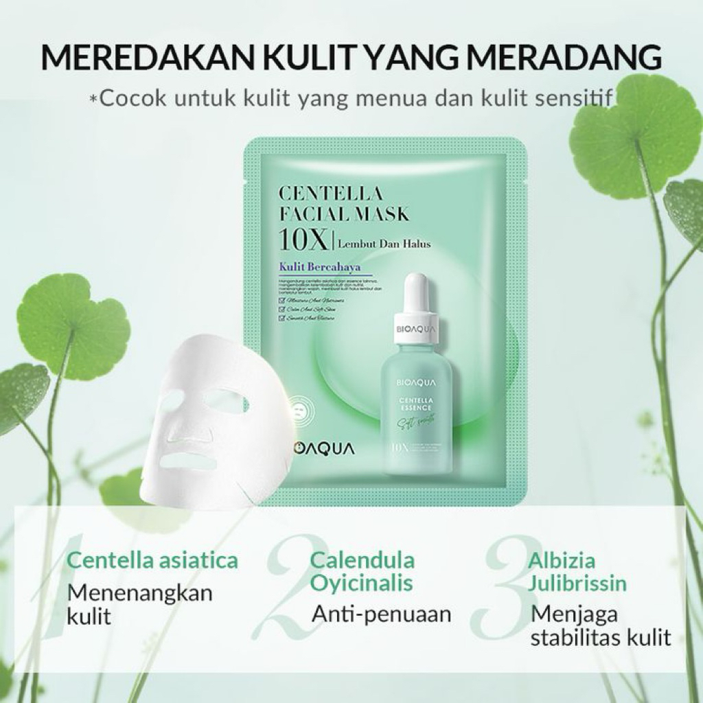 BIOAQUA 10x HYDRATING SHEET MASK CENTELLA ASIATICA