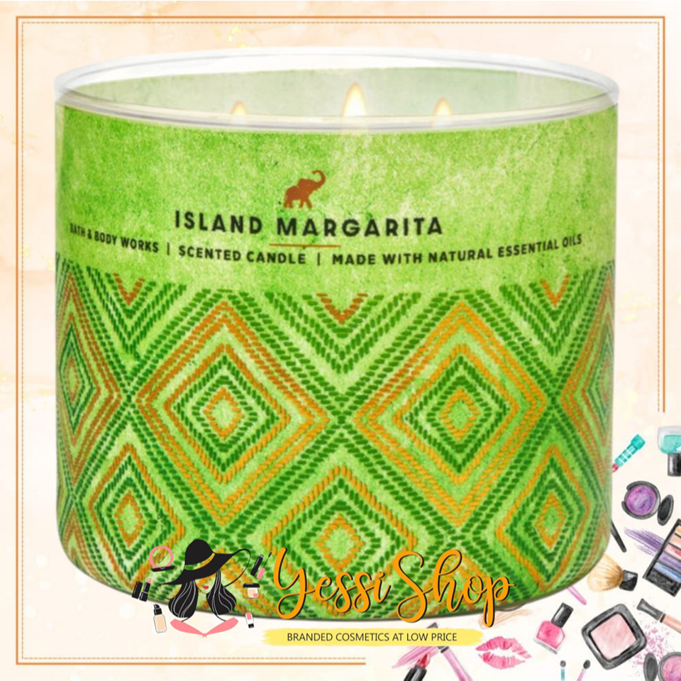 Bath & Body Works ISLAND MARGARITA 3-Wick Scented Candle 411Gram