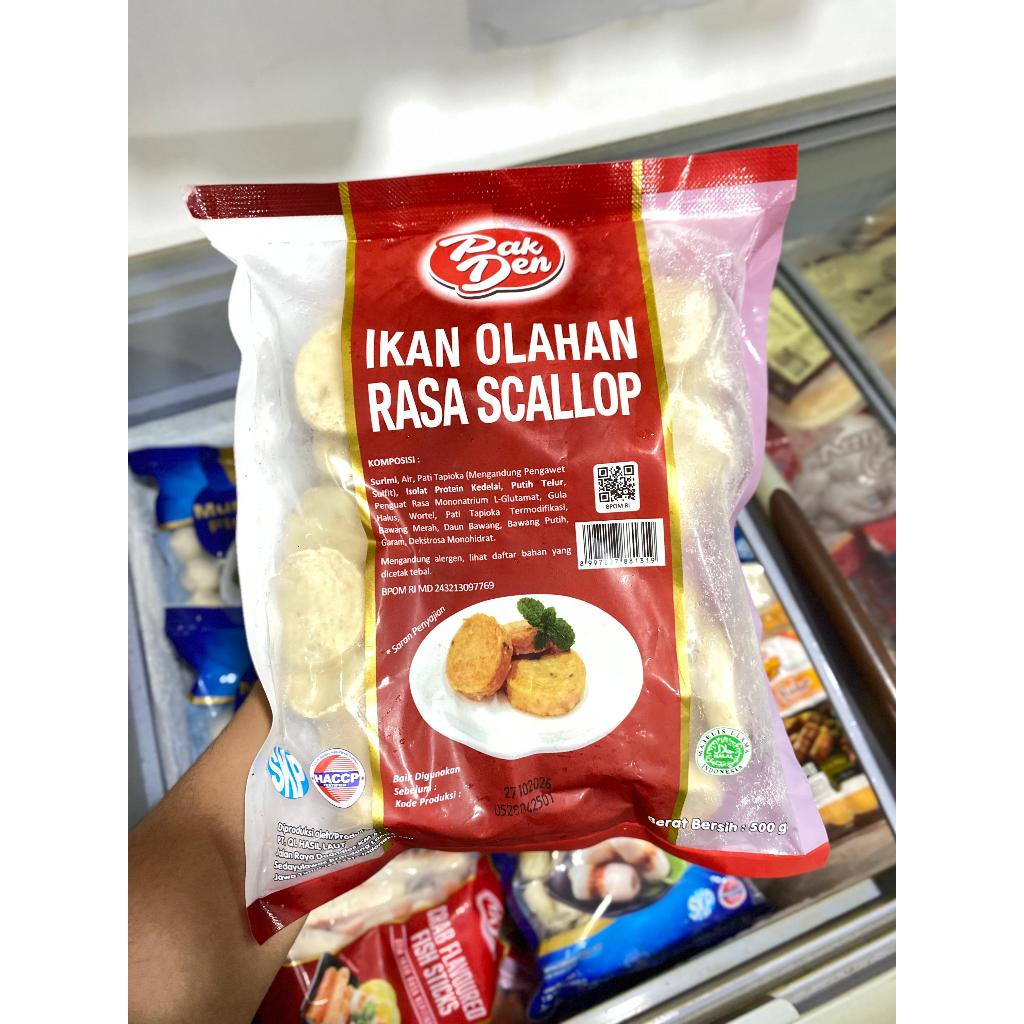 

SCALLOP - IKAN OLAHAN PAK DEN 500 gram / AYU PUTRI FROZEN FOOD