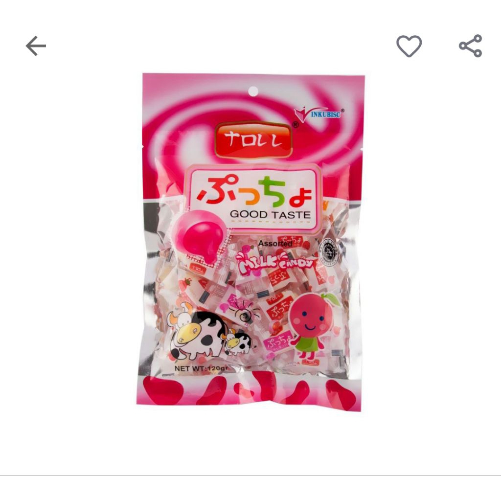 

Top Milk Candy Assorted Pck 120G