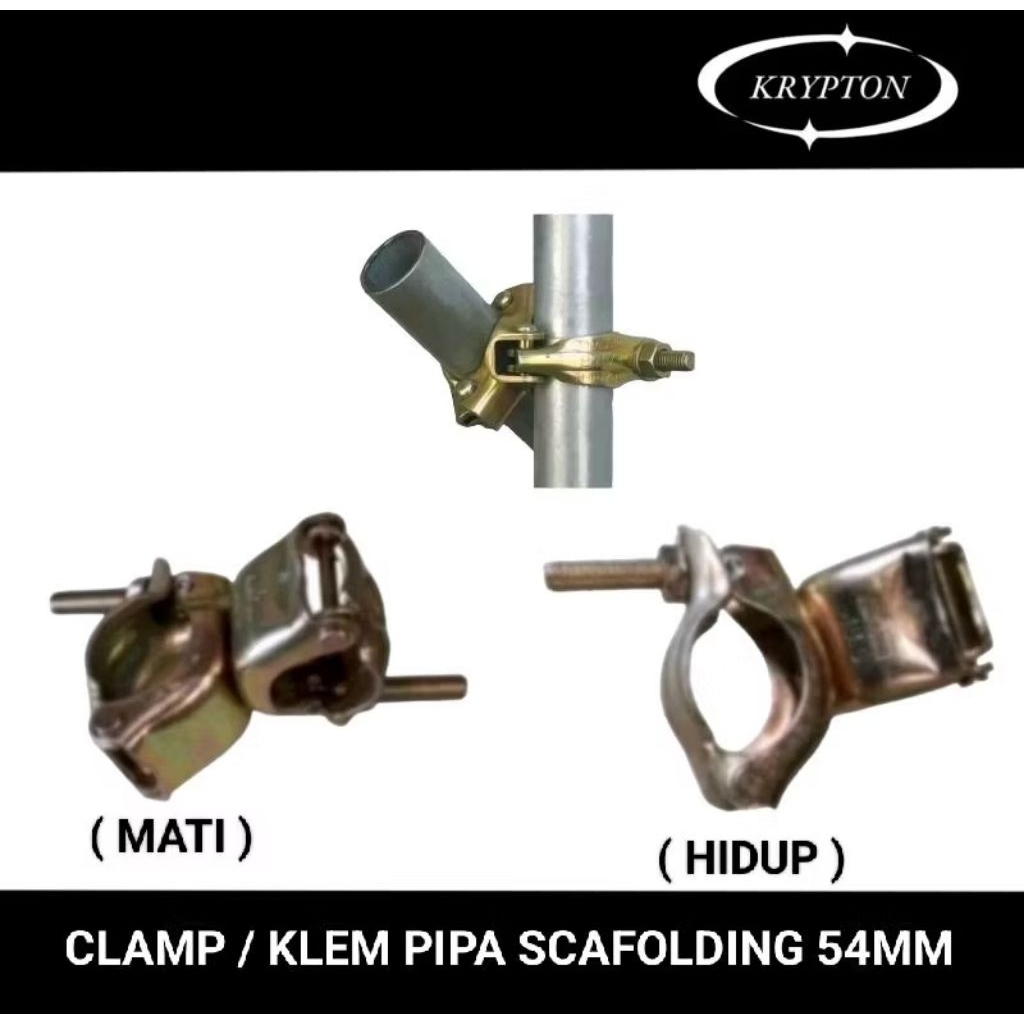 klem / clamp pipa scafolding 54mm
