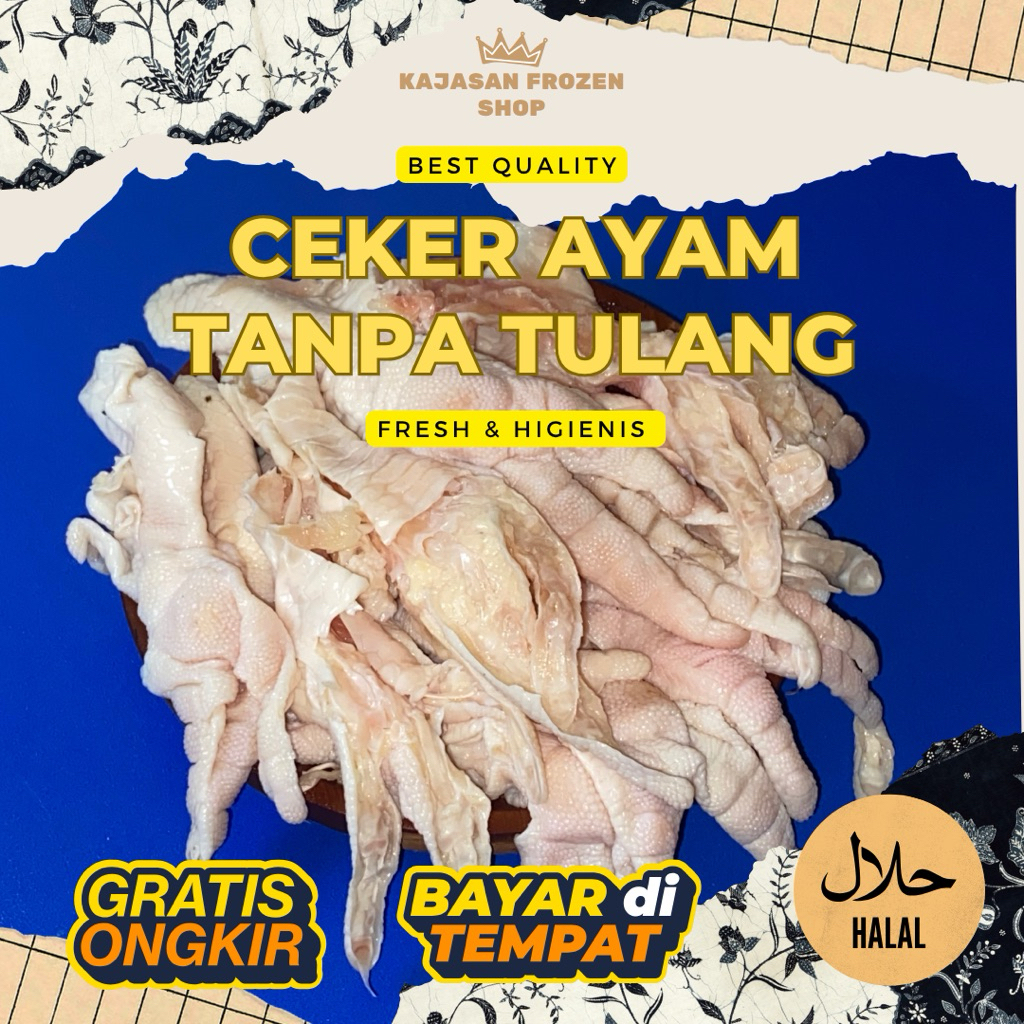 

1KG Ceker ayam tanpa tulang | Ceker Ayam Segar Tanpa Tulang | Korean Foo