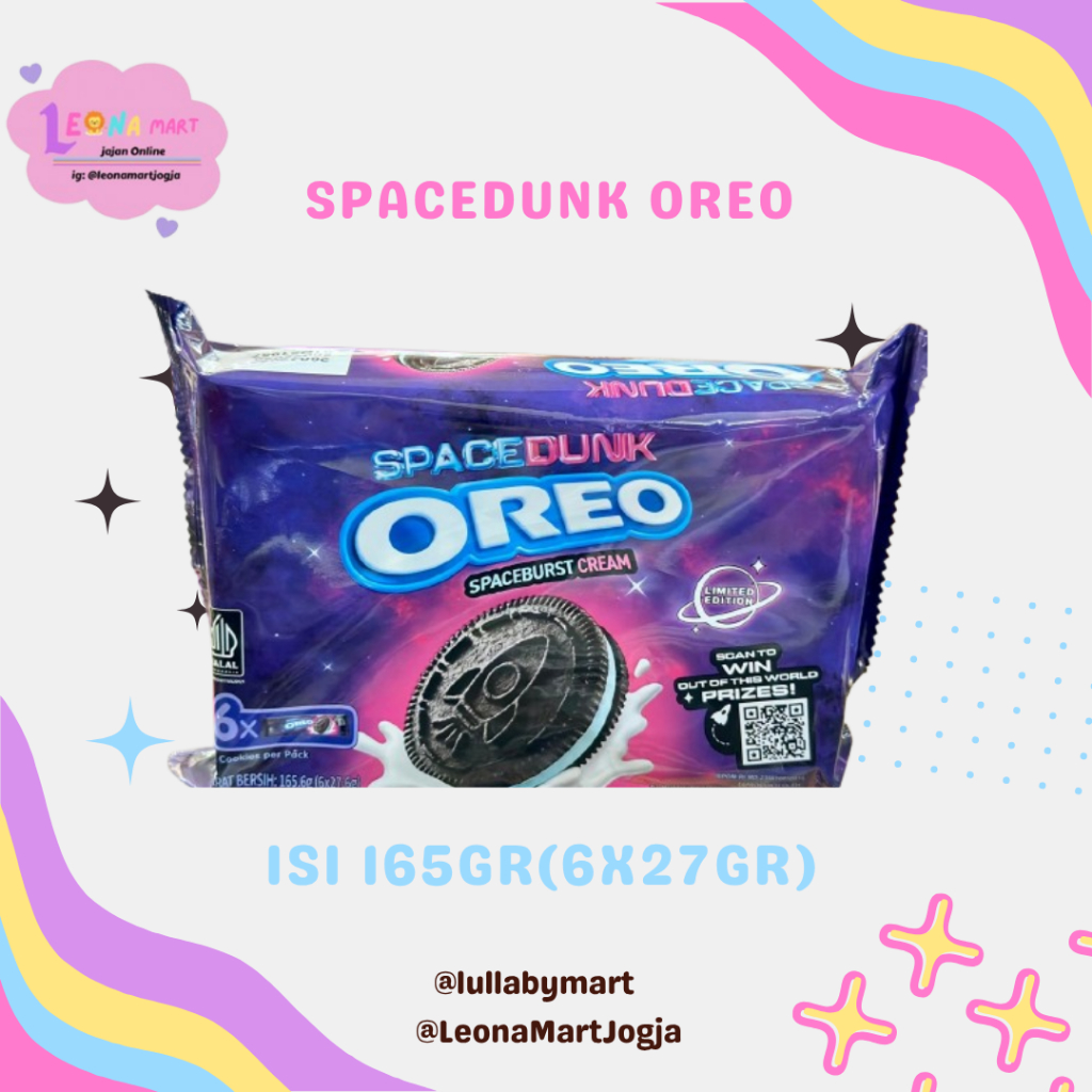 

OREO Spacedunk Spaceburst Cream Space Dunk Oreo Unik Isi 165gr(6X27GR) LIMITED EDITION