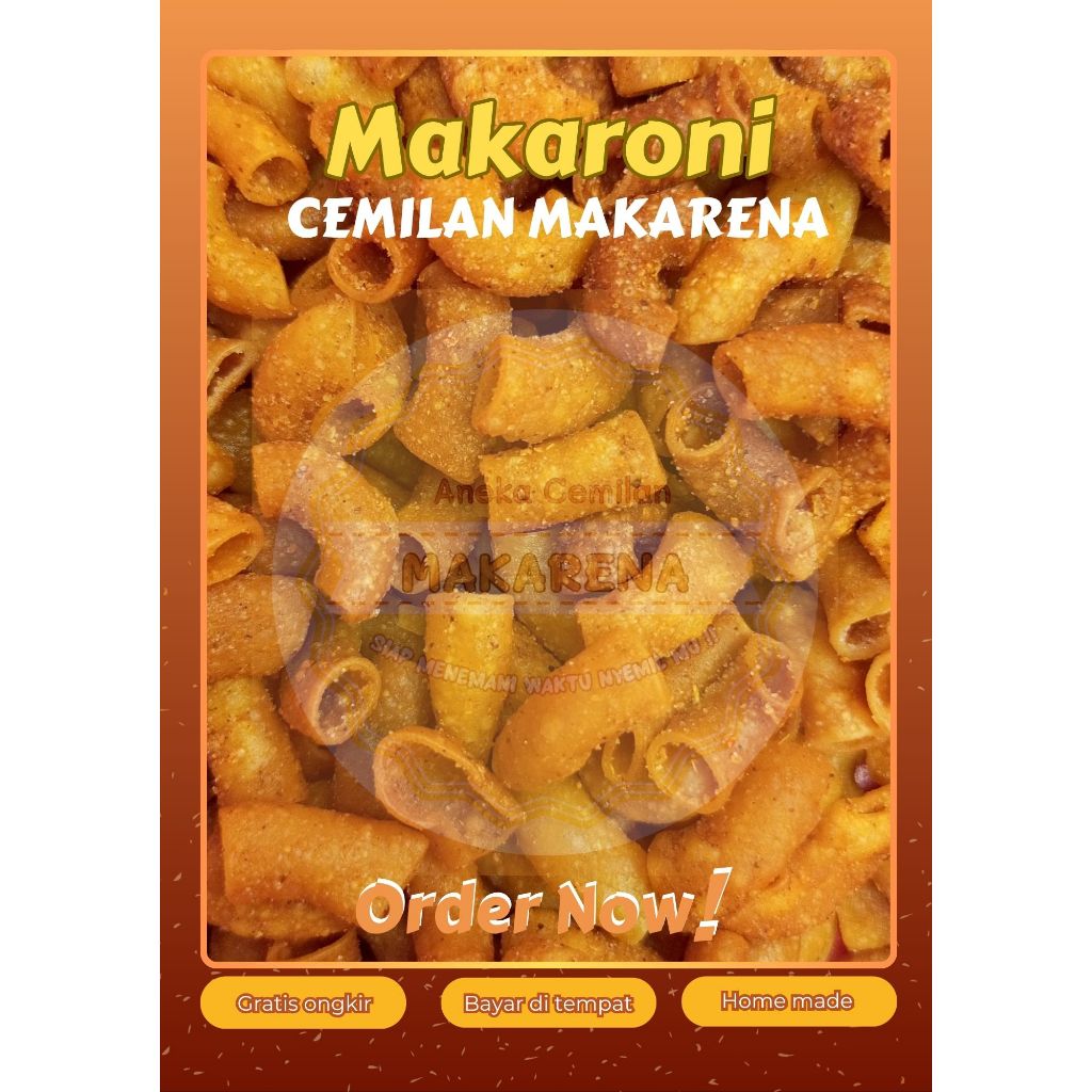 

Cemilan Makarena Makaroni Kering Renyah 500gr
