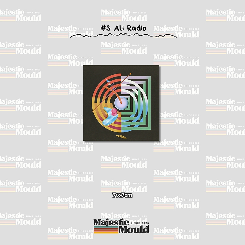 

#3 Ali Radio – Stiker Band Vinyl Glossy | Tahan Air & Luntur (Laptop/Helm/Tumbler/dan media lainnya)