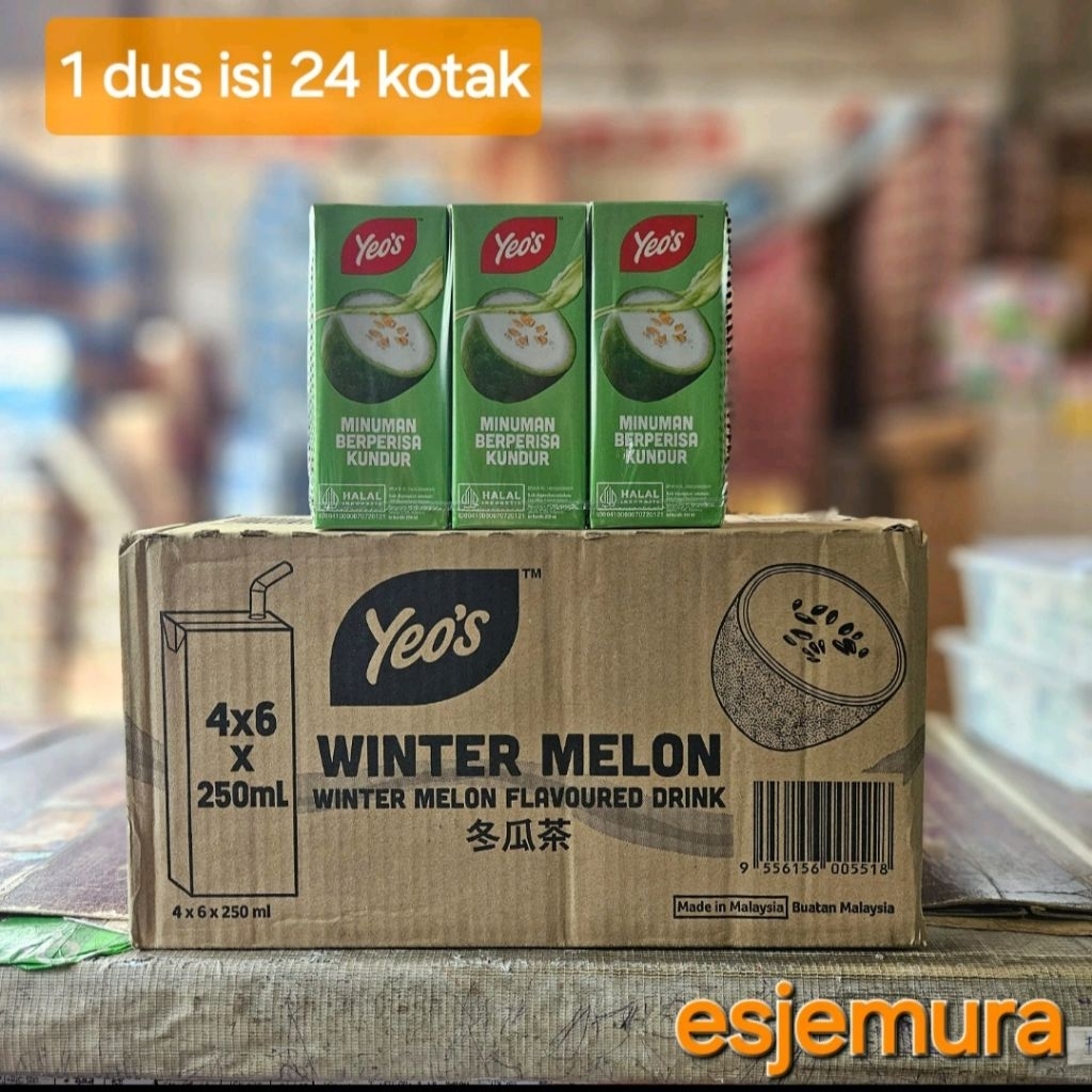 

Yeos Wintermelon Kundur Kotak 250 ml per dus