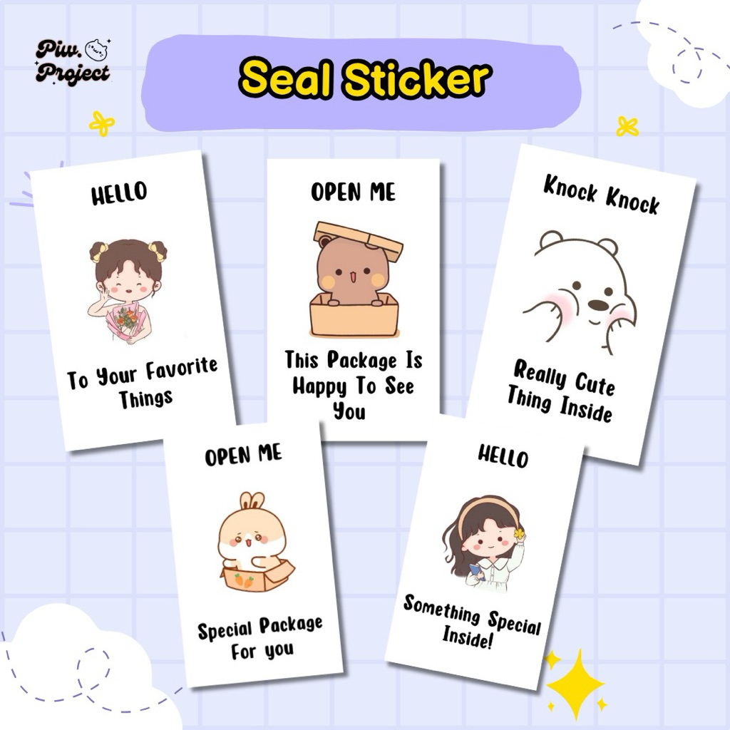 

Seal Sticker/ Cute online shop sticker / Sticker Aesthetic
