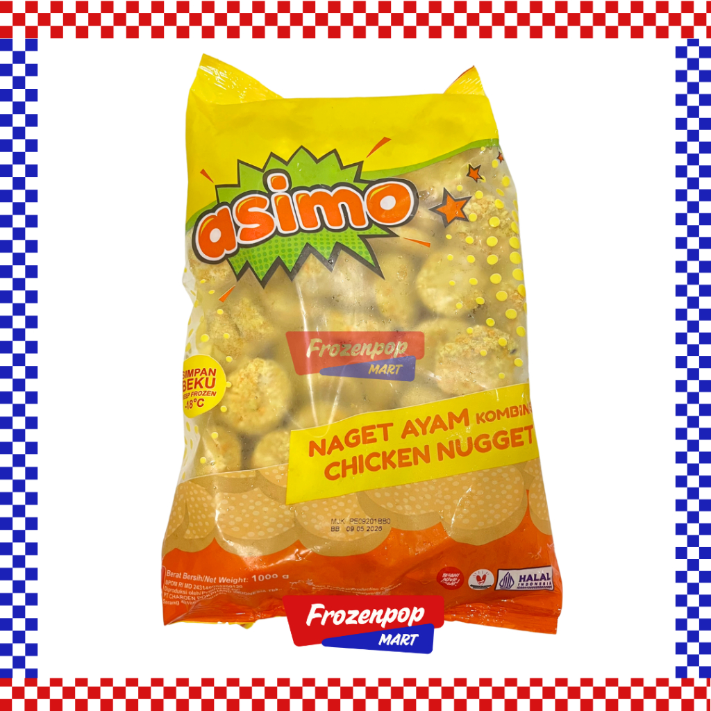 

Asimo Naget Ayam Kombinasi 1kg Chicken Nugget [INSTANT MALANG]
