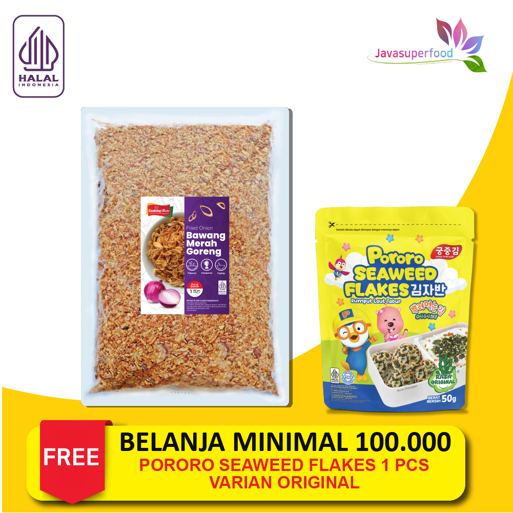 

BTN. Bawang Merah Goreng / Fried Onion/ Bawang Goreng Siap Saji Original 1Kg