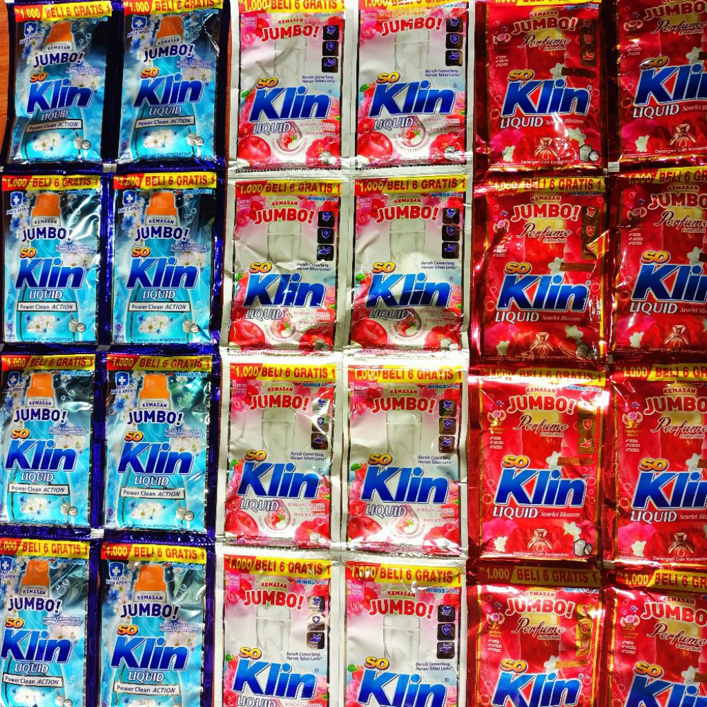 Soklin Jumbo 1 Renceng isi 14 sachet