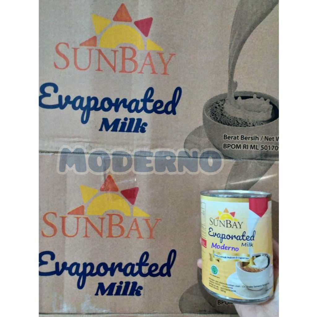 

susu evaporasi sunbay 1 karton 48 kaleng