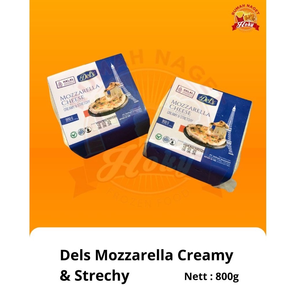 

Dels Mozzarella Creamy & Strechy 800gr