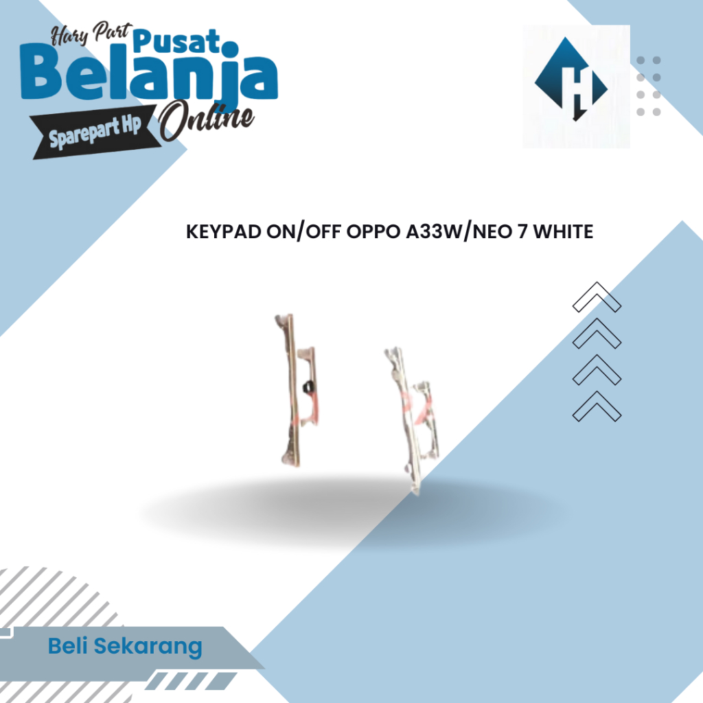 TOMBOL LUAR KEYPAD ON/OFF OPPO A33W / NEO 7 WHITE / TOMBOL ON OFF OPPO A33W / NEO 7