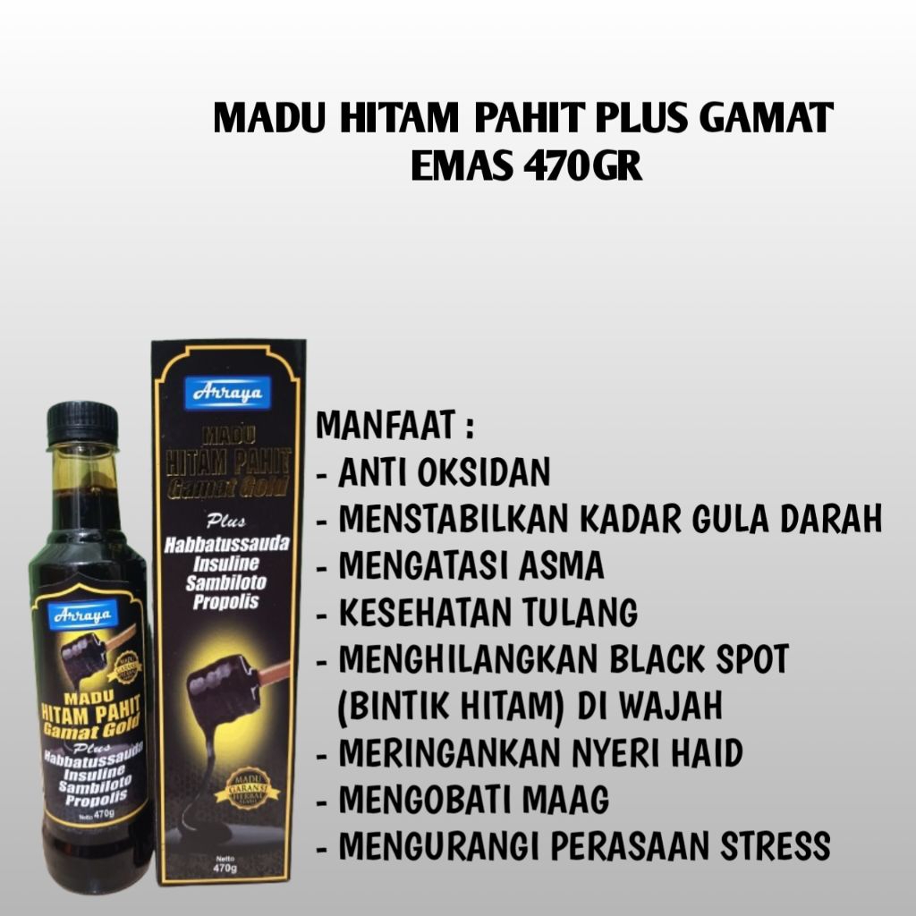 

1kg Madu Hitam Pahit Insulin Menurunkan Kadar Gula Darah