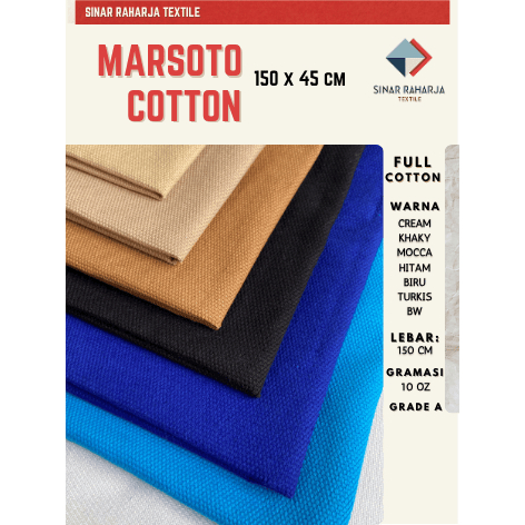 KAIN KANVAS MARSOTO COTTON 150 X 50 / KANVAS MARSOTO / KANVAS TERPAL