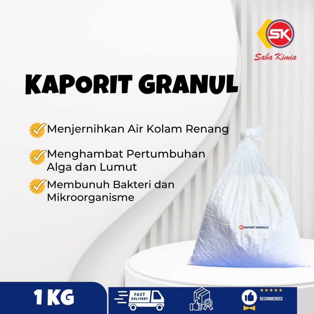 Kaporit Granule Obat Kolam Renang Penjernih Air Kolam Renang Klorin Pembersih Kolam Renang 1 Kg