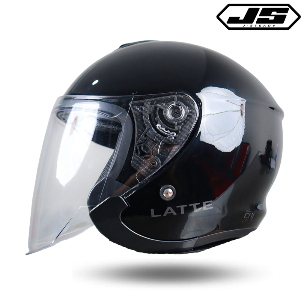 Helm Half Face JS LATTE POLOS/Helm Pria/Helm Cewek Cowok/Helm Keren/Sudah SNI/Helm SNI