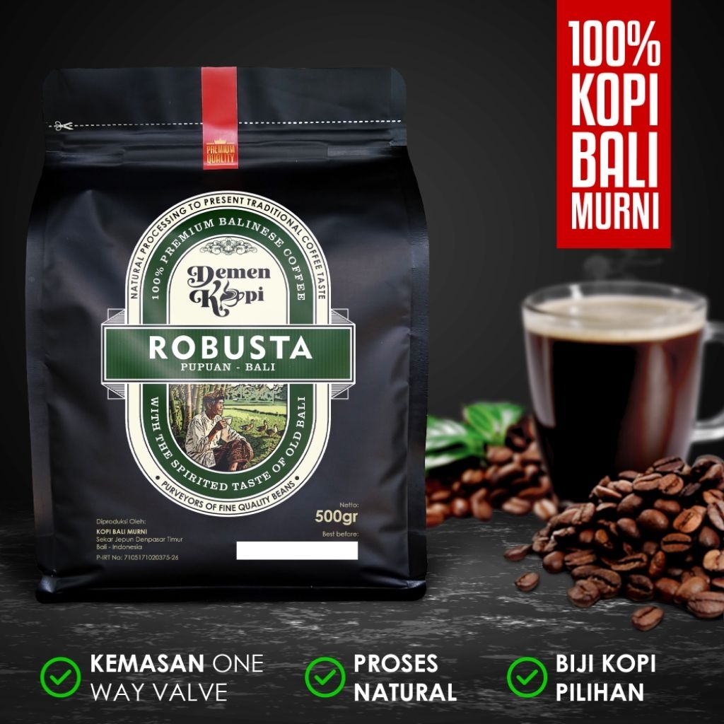 

Demen Kopi Bali - Bubuk Kopi Robusta Murni Pupuan Bali