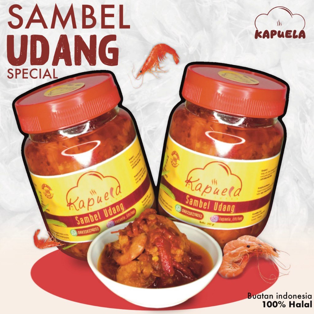 

SAMBAL UDANG RASANYA DIJAMIN MANTAP / Sambel Udang Original Kapuela Kitchen, Sambal pedas enak dan gurih