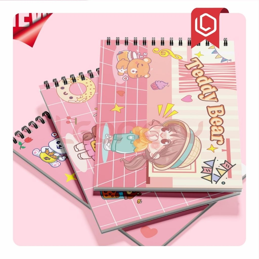 

Sketchbook A4 Aesthetic Buku Gambar Anak Cute Drawing Book Jilid Spiral Kertas Tebal 30 Lembar