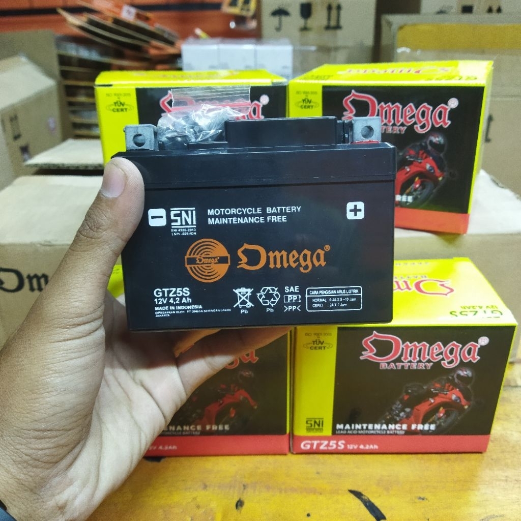 aki kering omega untuk motor matic dan bebek