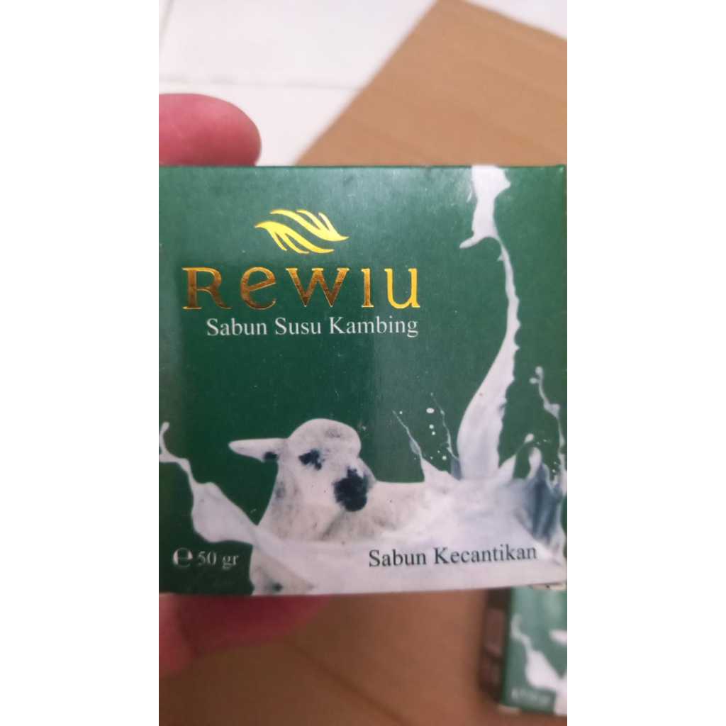 Facial Wash Rewiu Sabun Wajah Susu Kambing Murni 50 gram