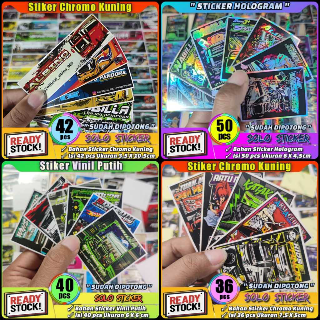

Stiker Bus Panjang Stiker TCI Mobil Basuri Sticker Bis Isi 42pc SUDAH DIPOTONG Bahan Chromo Anti Air