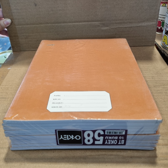 

Buku Tulis Pendek OKEY 58 Lembar (ISI 10 Buku) - Sampul Coklat | Notebook Sekolah A5 Kwarto