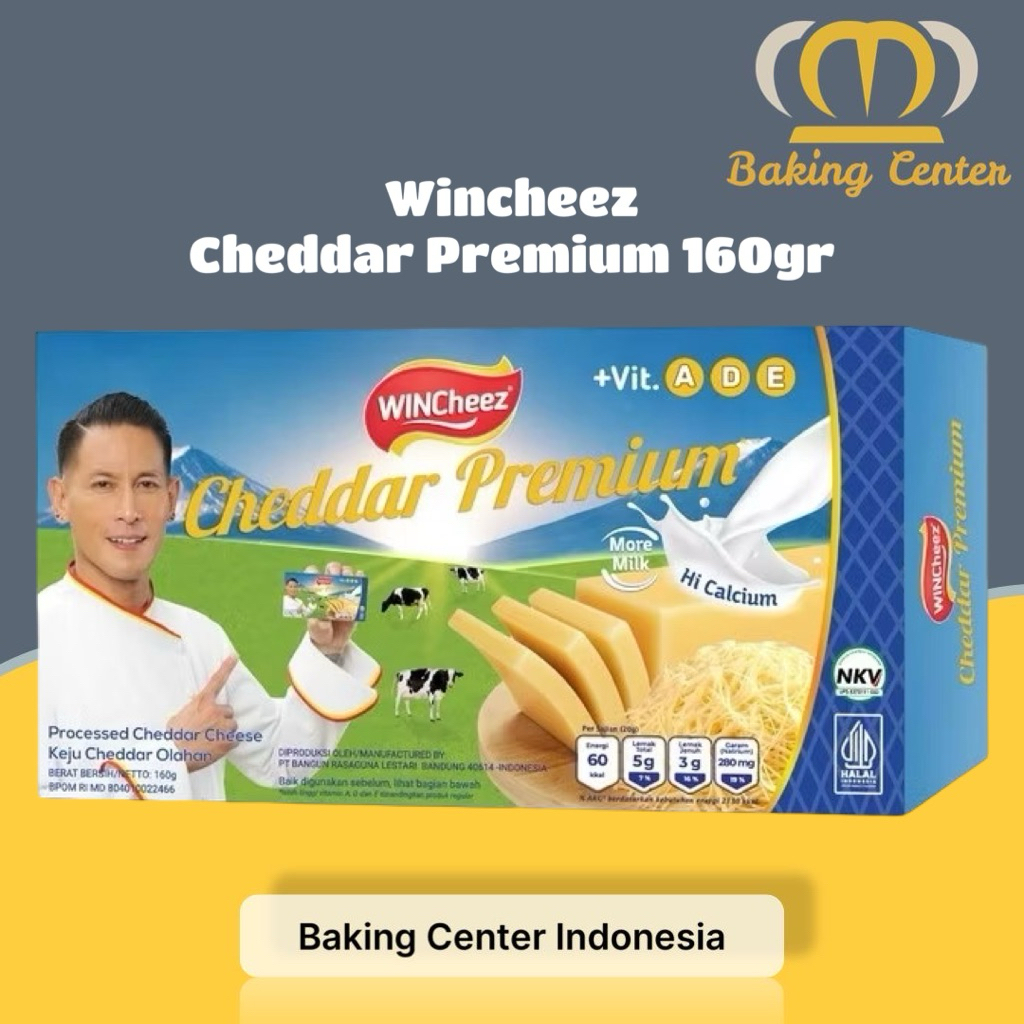 

Wincheez Keju Cheddar Premium 160gr - Keju Cheddar Wincheez 160gr