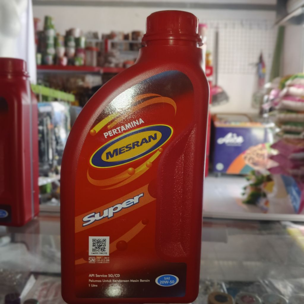 Oli mesran super 1liter asli original