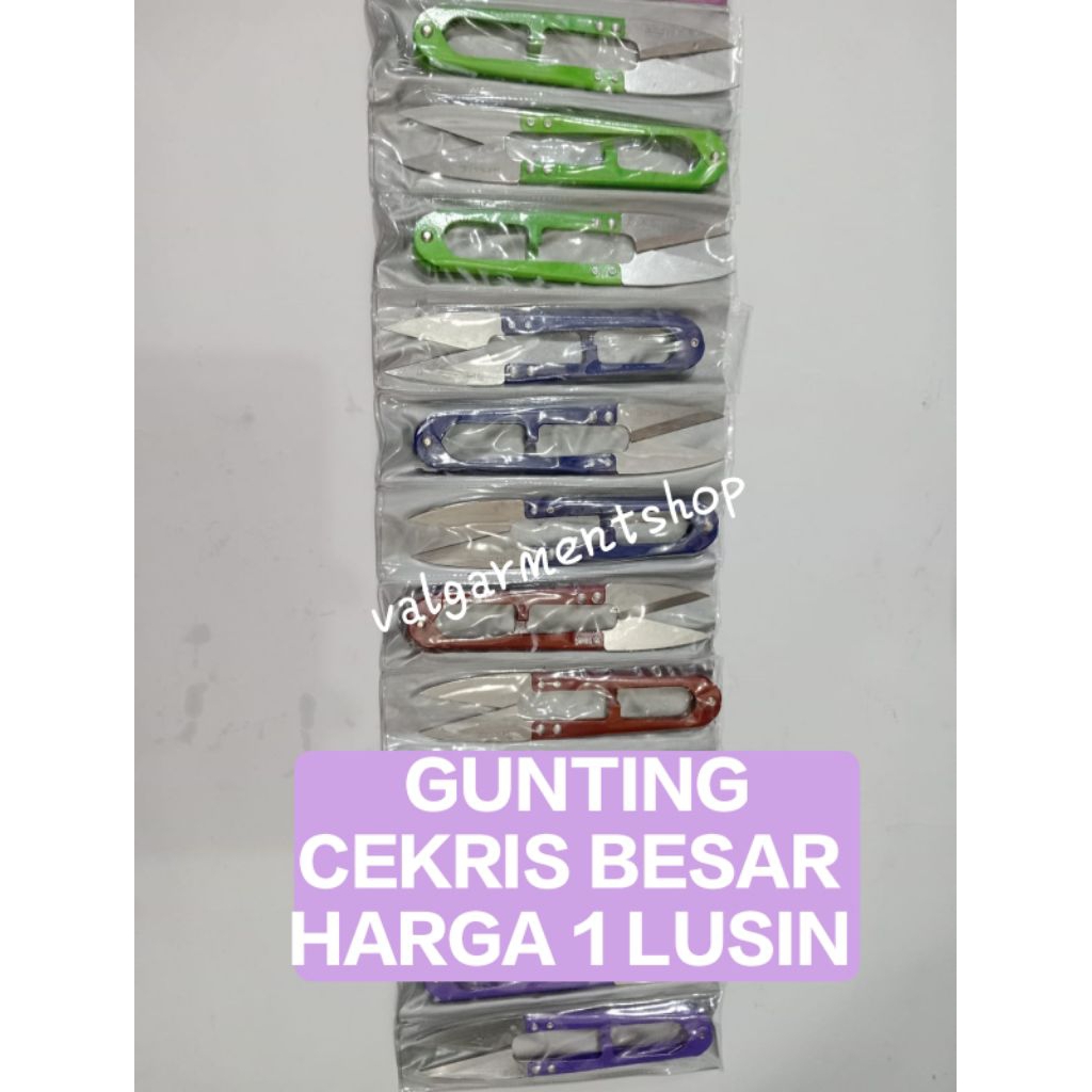 [1lusin] Gunting buang benang cekris besar harga 1 lusin gunting CEKRIS Sangat tajam