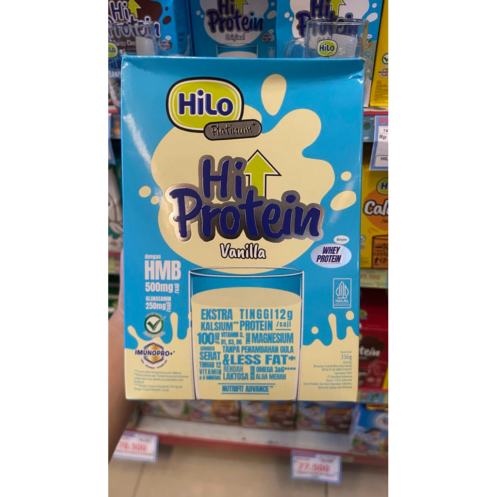 

SUSU PROTEIN PENINGGI BADAN HILO PLATINUM HMB VANILLA