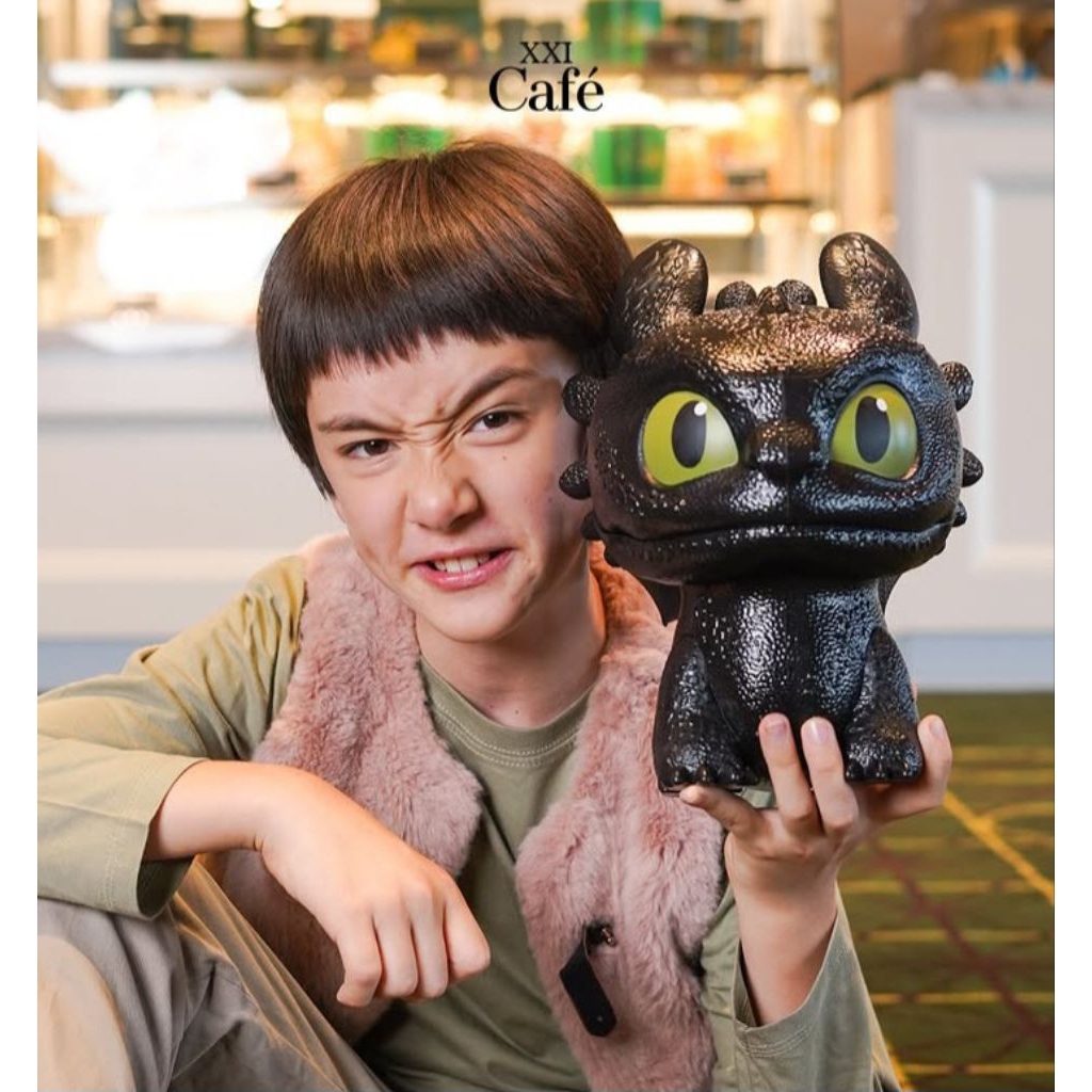 Baca caption Tumbler Botol Toothless How to train your Dragon Popcorn Bucket / Disney Lilo and Stitc