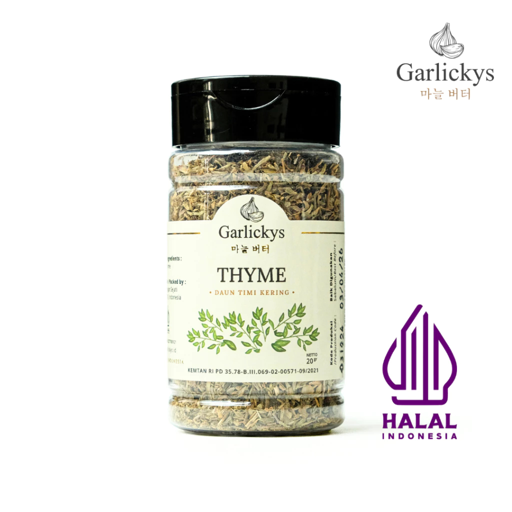 

Garlickys Bumbu Dapur Daun Thyme Bubuk Kering Bubuk