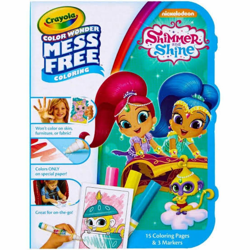 

crayola shimmer shine color mess free mini isi 3 warna spidol girl new original baru asli mainan toys satuan box