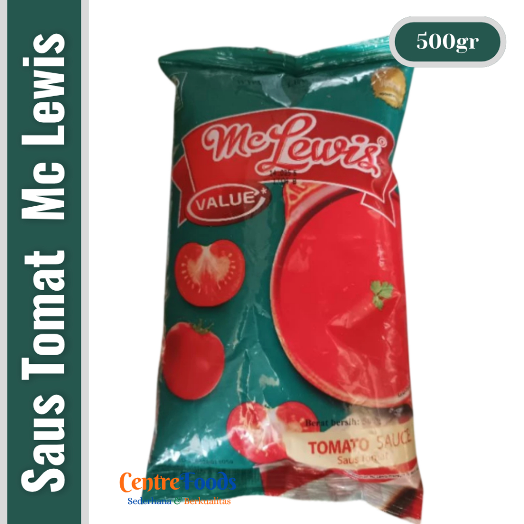 

Saus Tomat - Tomato Sauce Value MC LEWIS | 500gr [ Harga Per BKS ]
