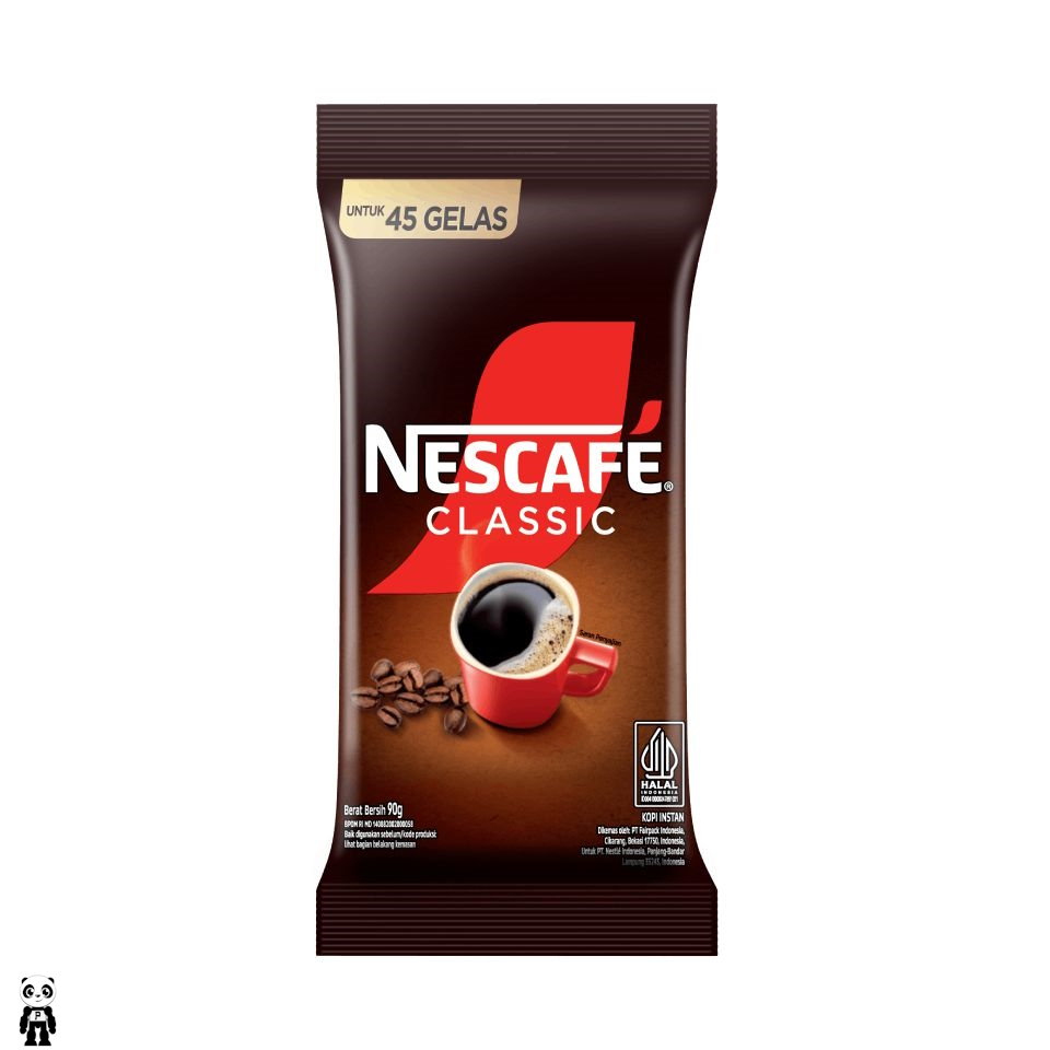 

NESCAFE Classic Sachet Bubuk Kopi Hitam Instant 90g