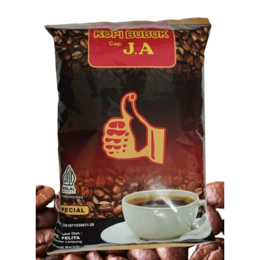 

Kopi Bubuk Robusta Lampung Cap JA Lampung 250 gram