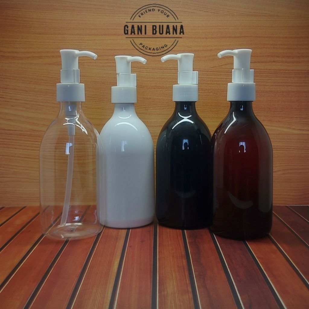 BOTOL PUMP 300ML SCR VARIAN WARNA TUTUP PUMP CLIP OIL PUTIH/BOTOL PUMP SABUN 300ML
