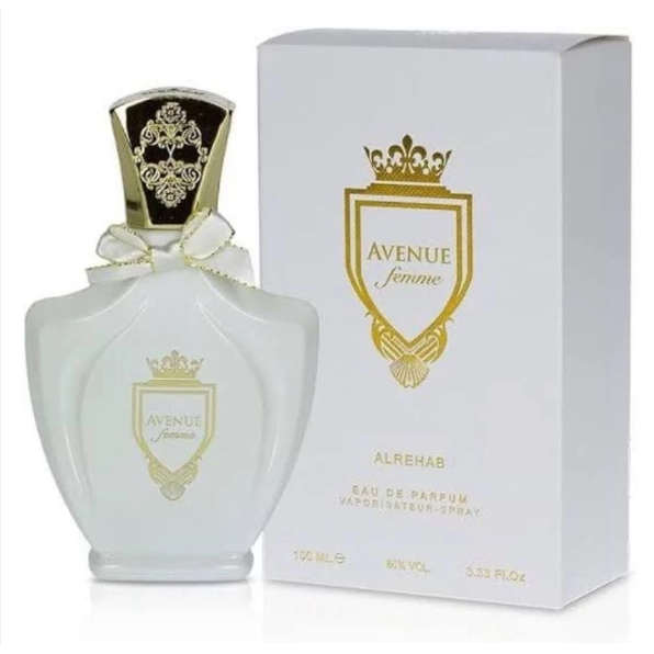 PARFUM AL REHAB AVENUE FEMME EAU DE PERFUME ORIGINAL 100ml / White Oud Al Rehab