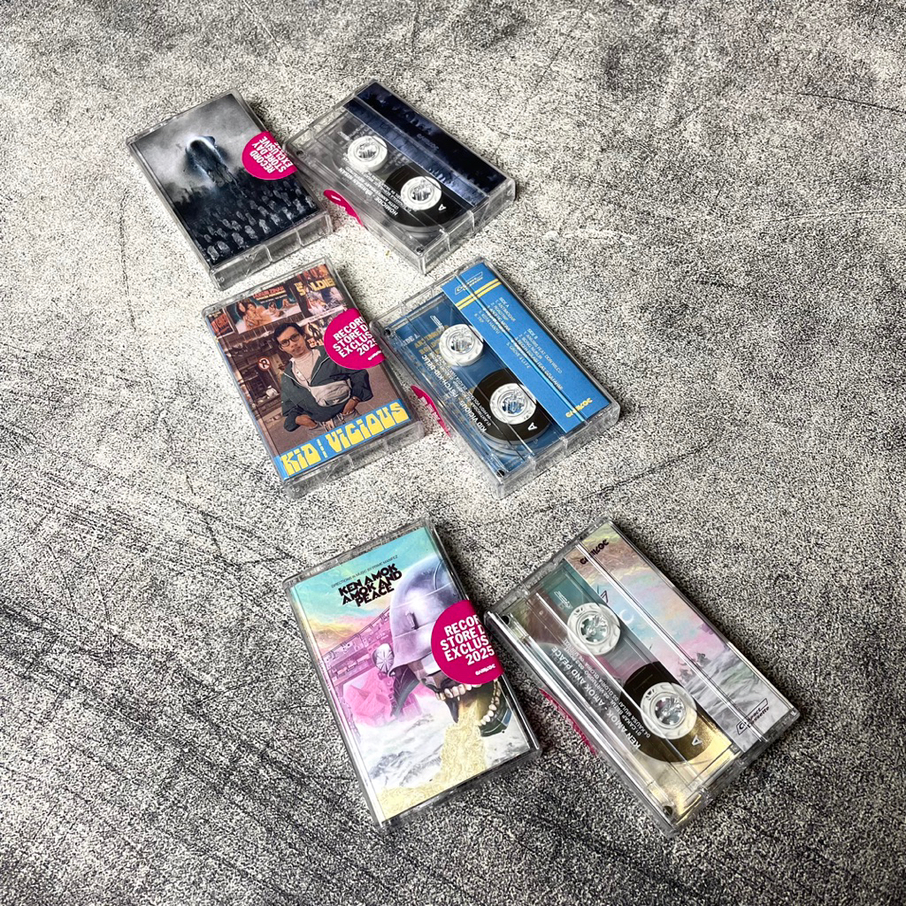 Kaset HOMICIDE, KEN AMOK, KIDVICIOUS RSD GRIMLOC 2025 Official Merchandise