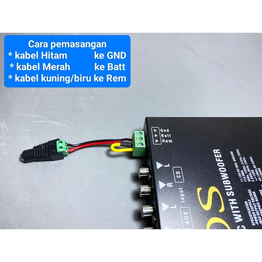Ay00 Adaptor Siap Pakai Buat Parametrik Mobil DC 12V 2A