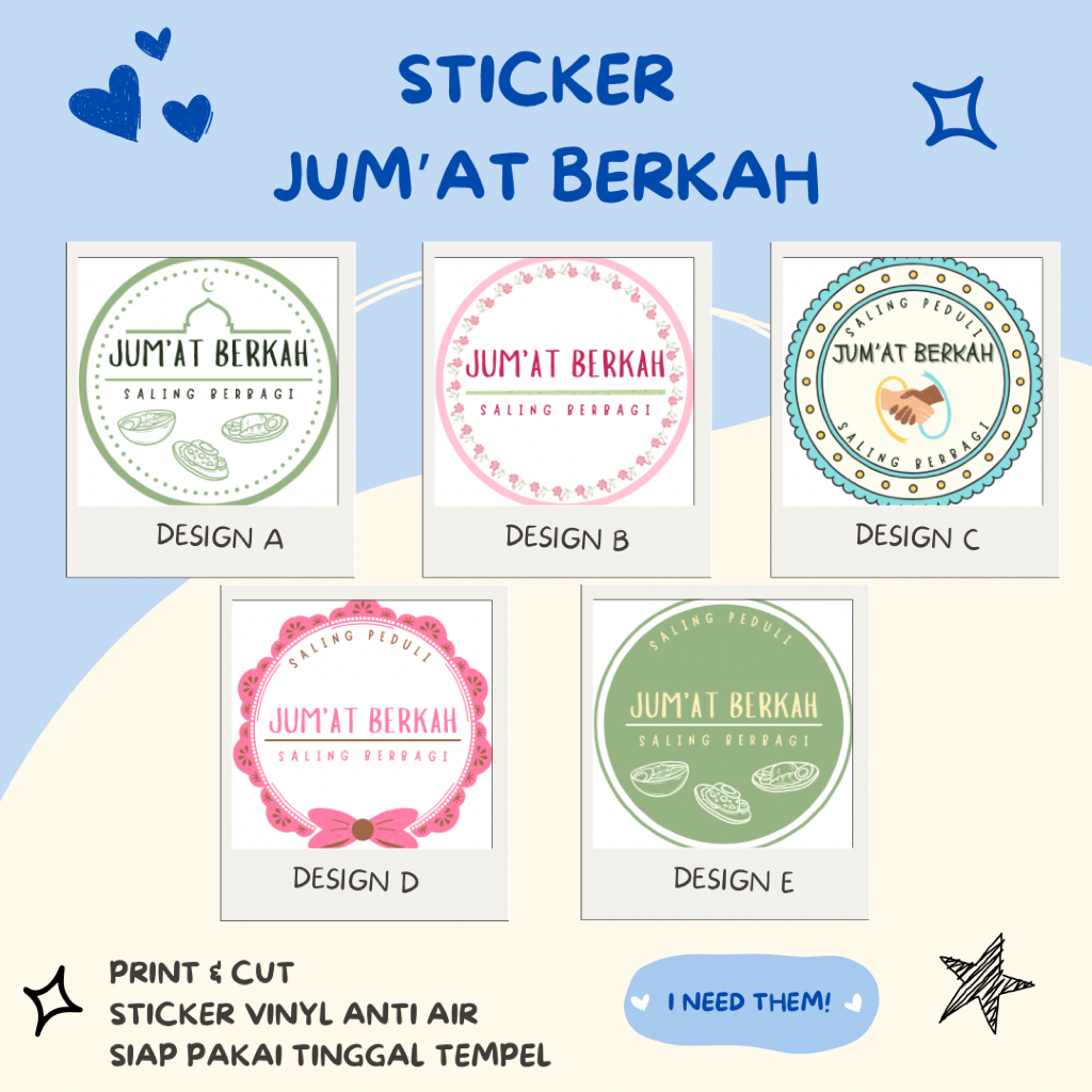 

Sticker jum’at berkah / sticker lingkaran / stiker jum’at berkah