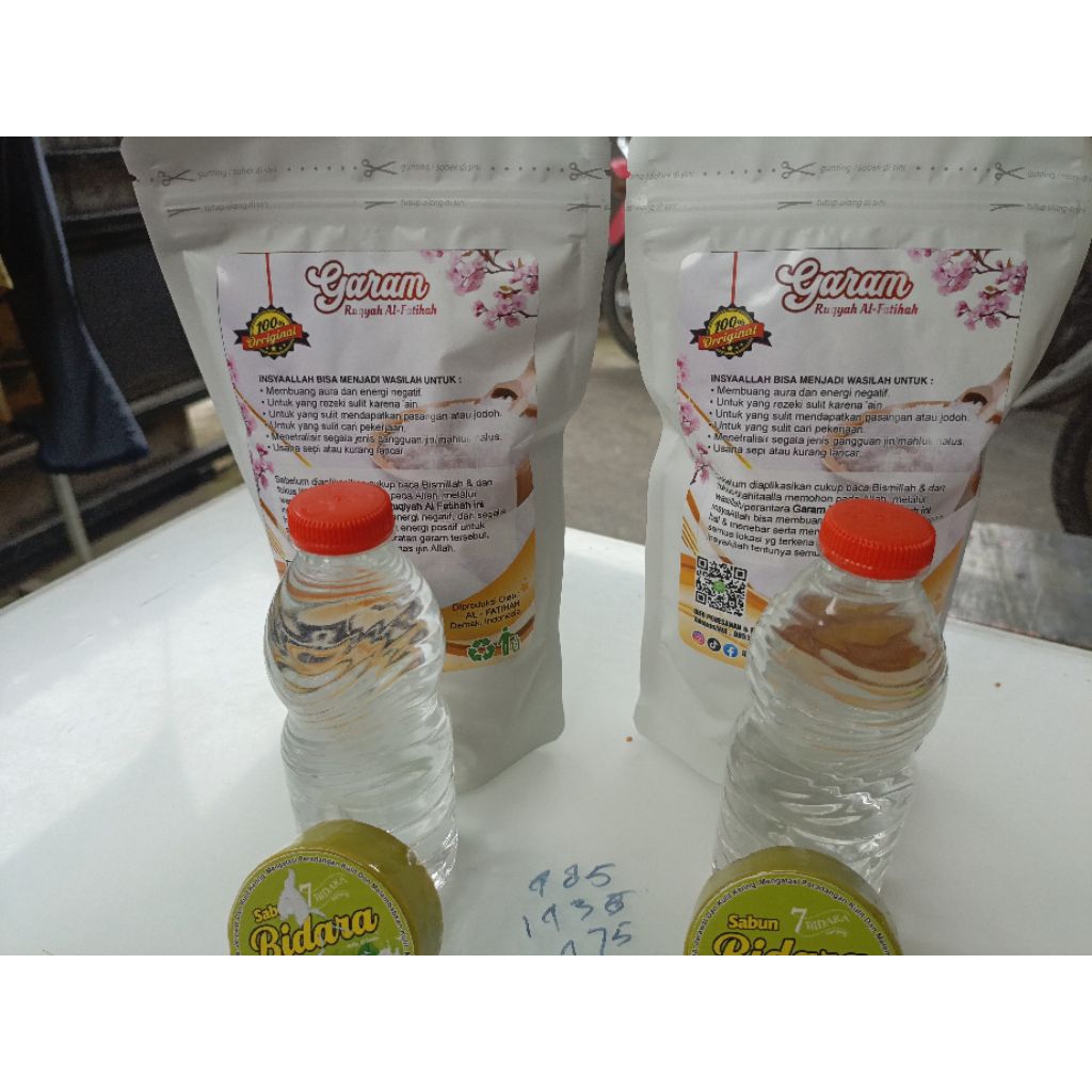 

Promo 2 Paket Garam Ruqyah Al-Fatihah 100% Original Kemasan 500gr