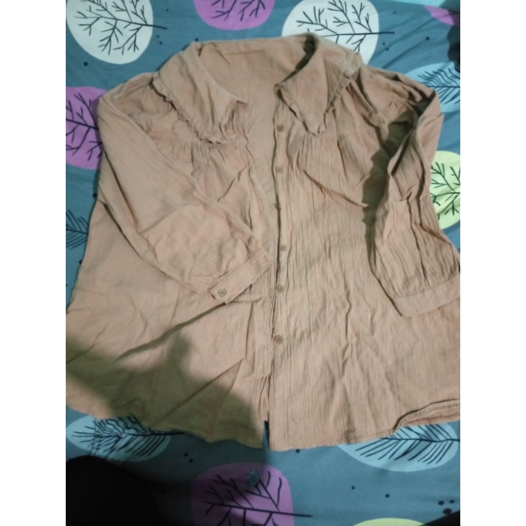 preloved blouse coklat