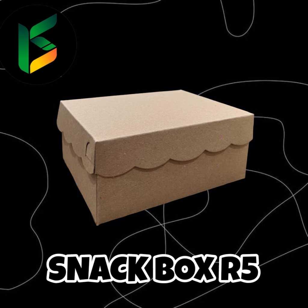 Kardus Snack Box kraft isi 10 lembar ukuran 14, 15, dan 16 dus snack kraft kardus snack coklat