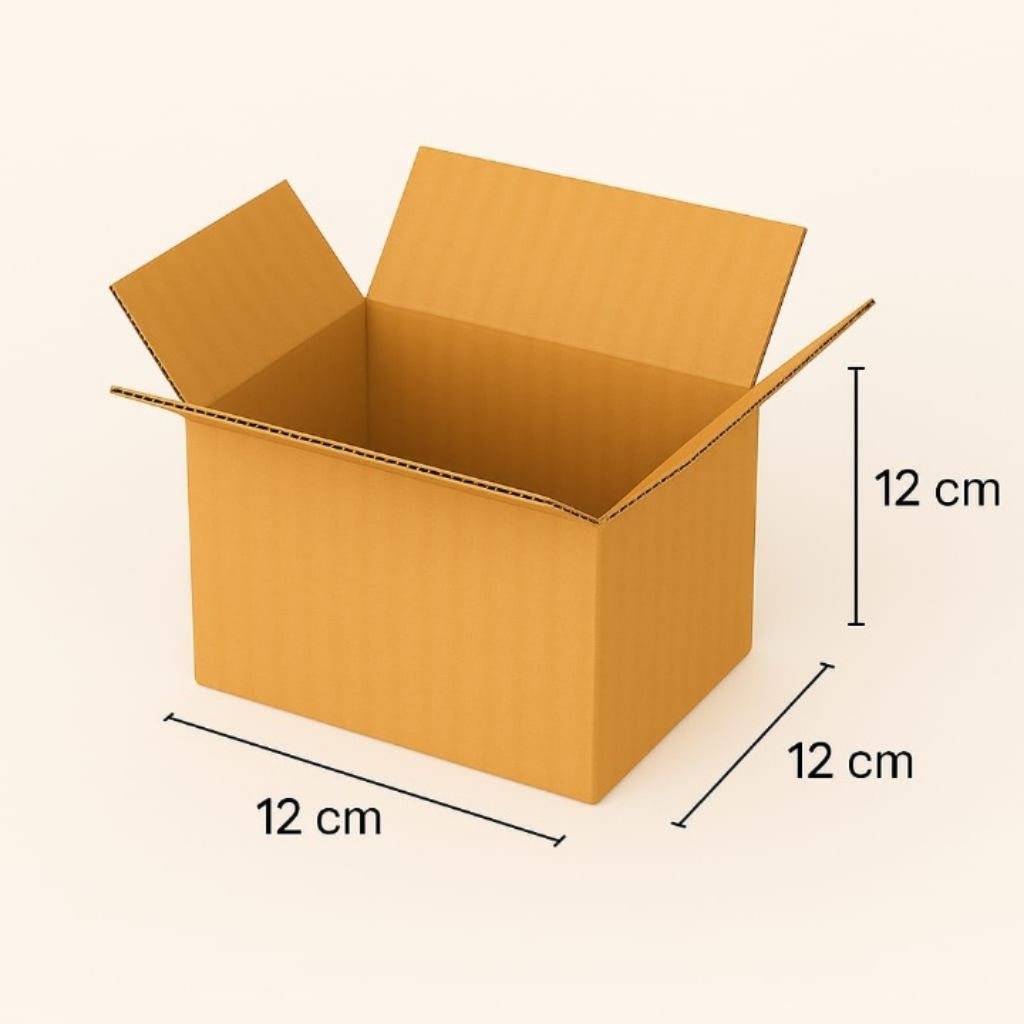 

Kardus packing ukuran 12x12x12cm polos luar dalam