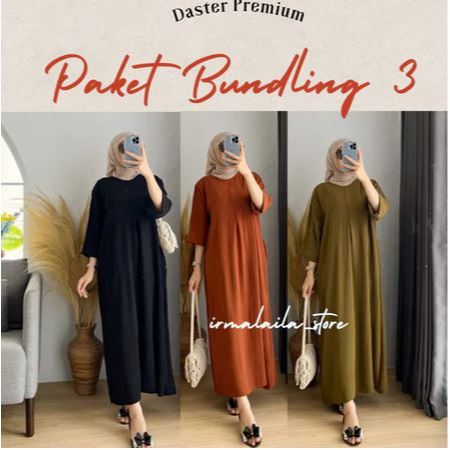 PAKET DASTER 3PCS LD 110 cm CRINGKLE AIRFLOW LENGAN 3/4